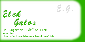 elek galos business card